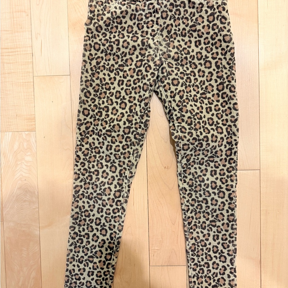 Mini Boden size 9 Leopard Print Leggings - Brown and Black